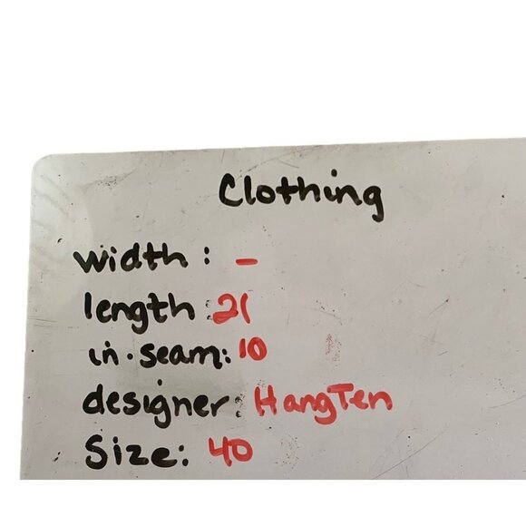 🍒 2/$20 🍒 Hang Ten Navy Blue Men's Shorts sz 40 20” Long - Picture 4 of 4